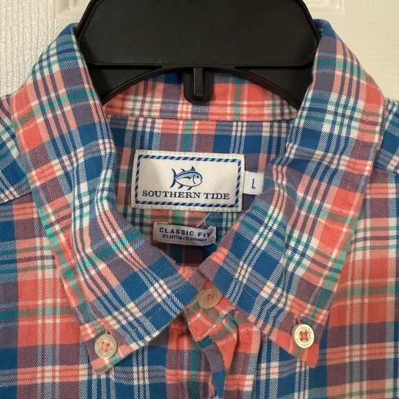 Southern Tide Men’s Classic fit Casual Long Sleeve Button Down Shirt size Large - Picture 7 of 12